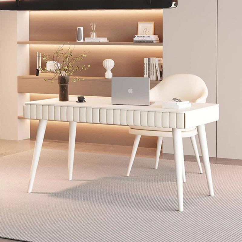 Bureau moderne moderne, H 29,53 po x l 47,24 po x P 23,62 po, Blanc