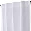 Paire de rideaux blancs en coton texturé avec passants (50 x 108)-1400447101