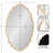 Vintage Scalloped Oval Wall Mirror
