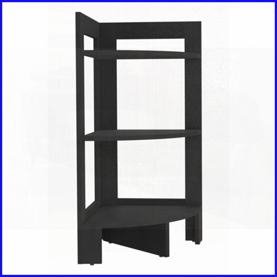 Table basse d'angle compacte à 3 niveaux avec plateau - polyvalente pour les petits espaces, durable
