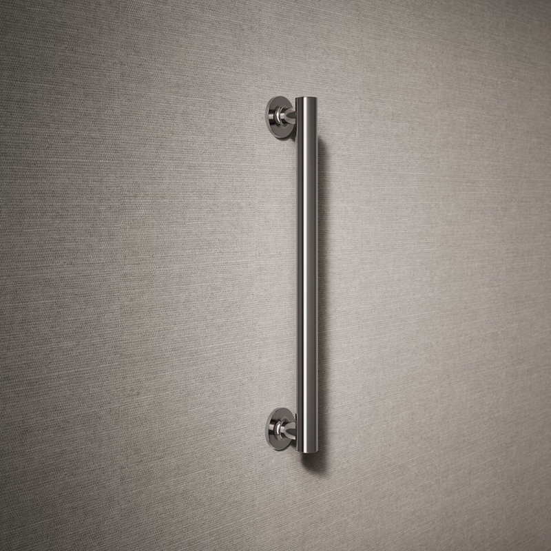 Purist Grab Bar, 18"W, Vibrant Titanium