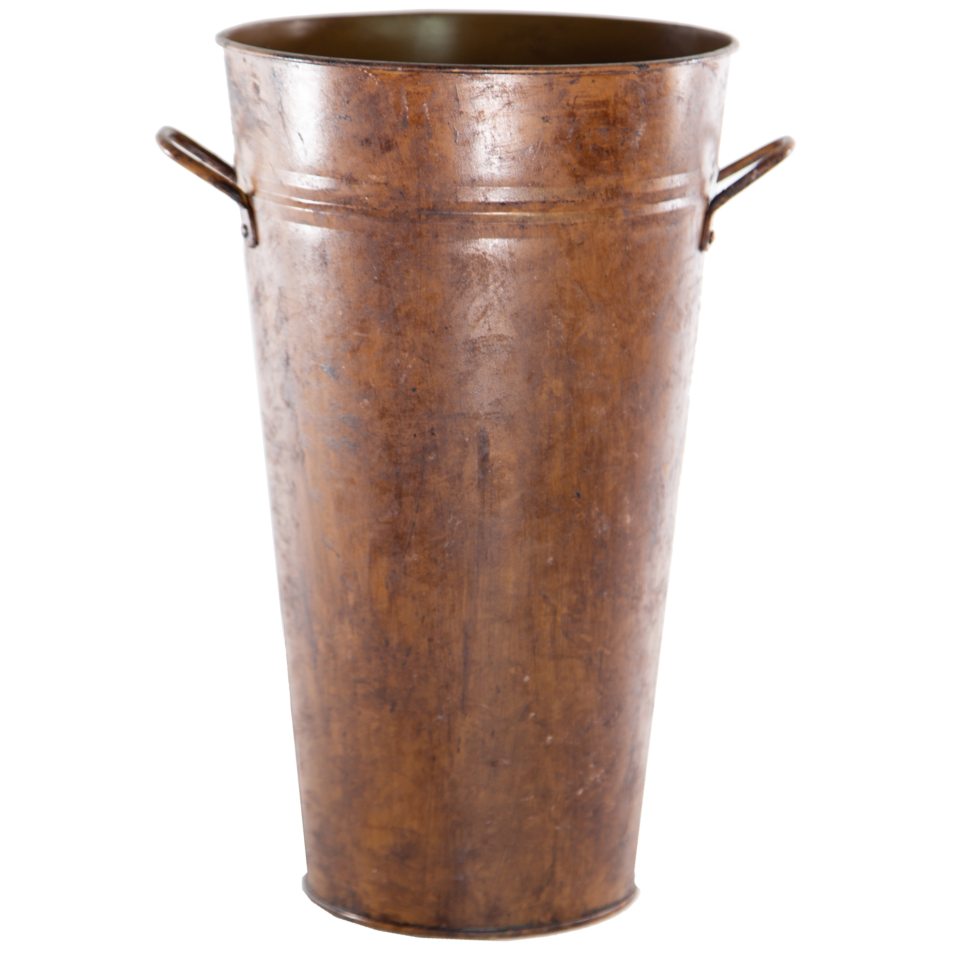 Gracie Oaks Remmy Metal Pot Planter | Wayfair