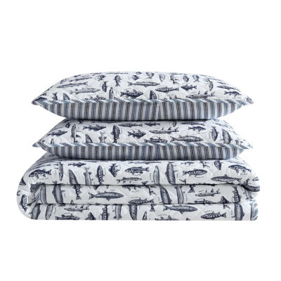 Eddie Bauer Alani Island Conversation Cotton Beige Reversible Quilt Set