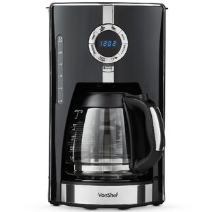 Vonshef 220-volts Digital Programmable Coffee Maker with Permanent