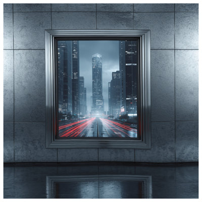 Édredon photographie de paysage urbain encadré