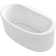 Sunstruck® 65.5-in X 36-in Freestanding Heated Bubblemassage Air Bath with Bask Heated Surface and Straight Shroud