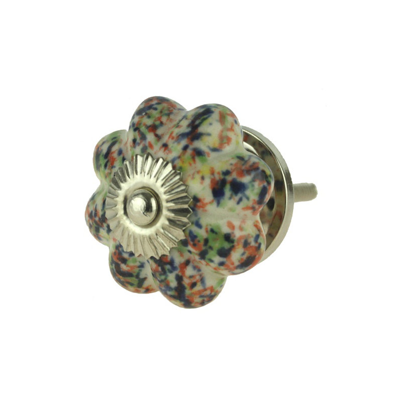 (5 Pack) 1-3/4 inch Speckled Knob, Multicolor