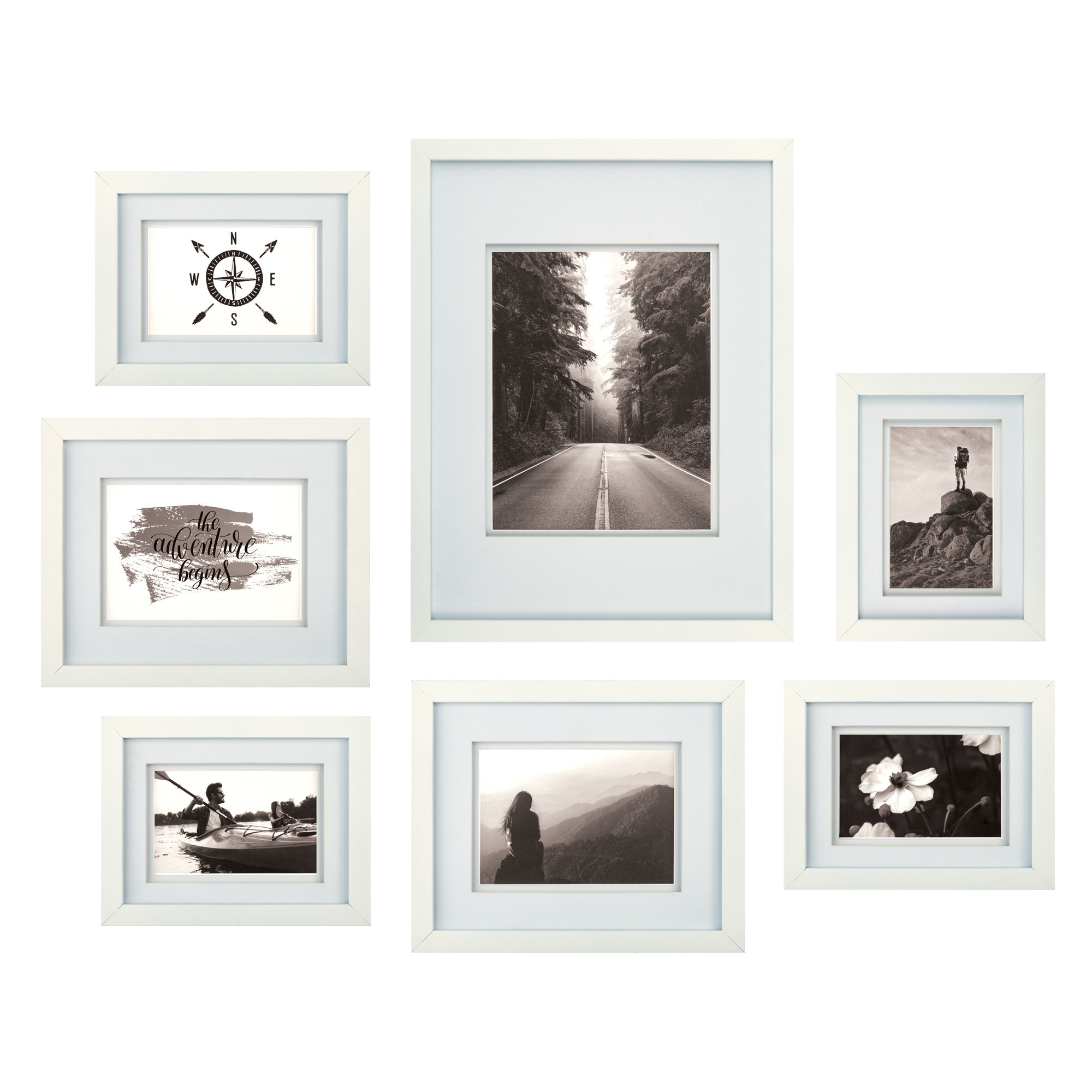 Highland Dunes Coss Wood Picture Frame - Set of 7 & Reviews | Wayfair