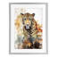 Wild Cheetah Grace, reproduction sous verre encadrée, design par Ray Powers-1726874841-1726874916