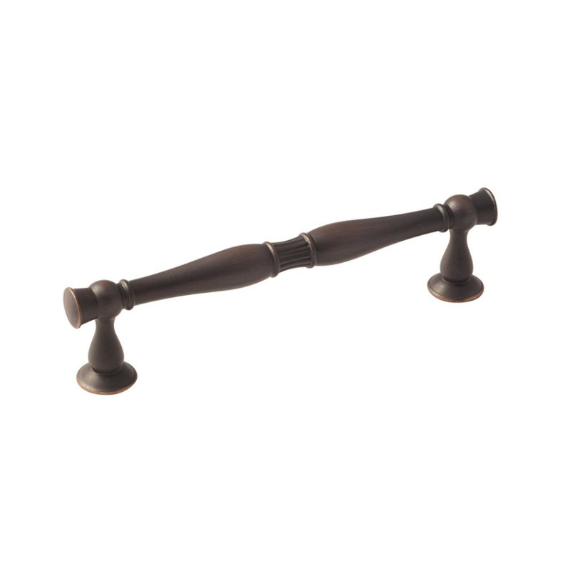 Poignée barre Crawford, Bronze huilé, 5.06"