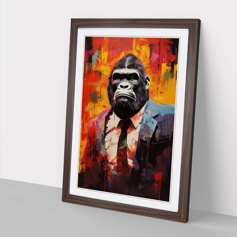 Gorilla Dadaism - Framed Print