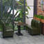 Banc rembourré en similicuir Retro Simple