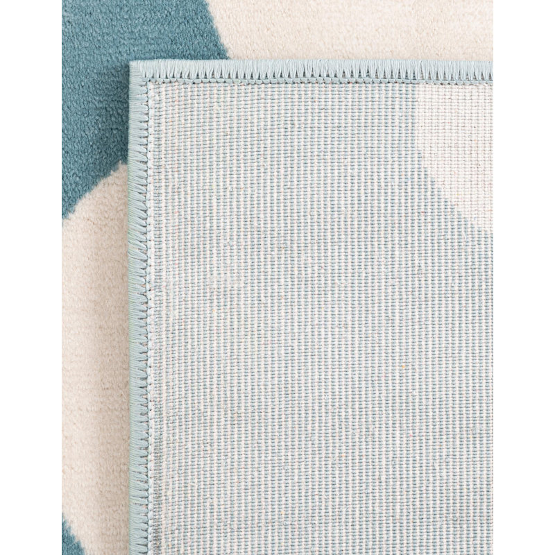 Unique Loom Clouds Whimsy Kids Rug, Rectangle 2' x 3'1"