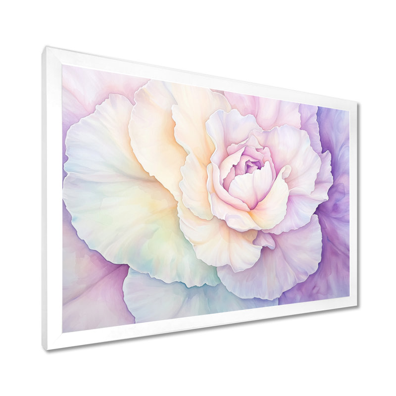 Lavande, étreinte de fleur d'œillet I, H 16 po x l 32 po, Reproduction encadrée d'une seule photo sans pass, White
