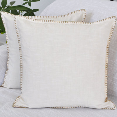 Housses de coussin texturées en coton texturé / Housses de coussin modernes / Taie d'oreiller élégante