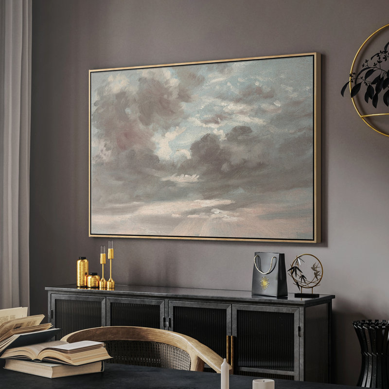 Vintage Landscape-CCXXXV, Natural Floater Framed Canvas, 25" H x 37" W x 2'' D