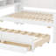 Lit de jour avec tablettes de rangement, tiroirs, lit gigogne-546160981