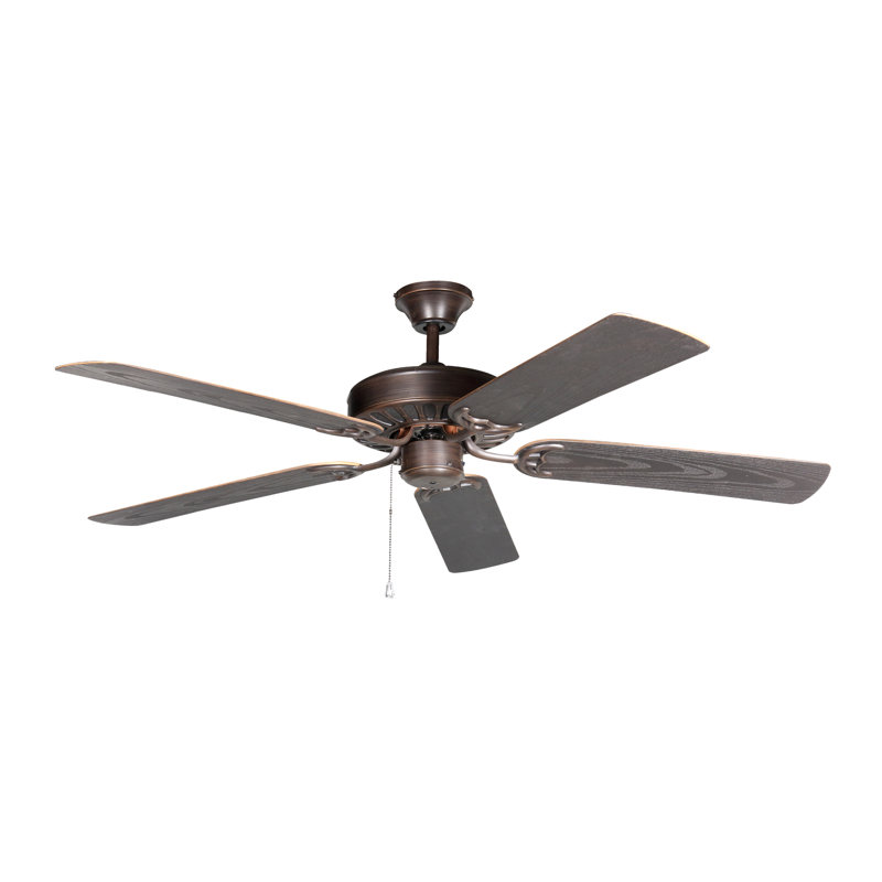 Aaven 52'' Oil Rubbed Bronze Ceiling Fan with Lighting