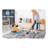 Collection Ivory/Blue /Abstract Non-Shedding Living Room Bedroom Dining Home Office Stylish and Stain Resistant Area Rug-1829418513