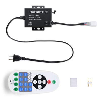 Lamuel DELight DEL-CON01 Controller with 23-Key Remote for Warm White Neon Rope Light Models DEL-D50W, DEL-D100W Only