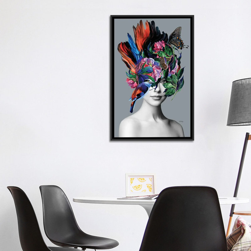 Loewe 1 Piece Wall Art on Canvas, 101.6 cm H x 66.04 cm W x 4.445 cm D, Black