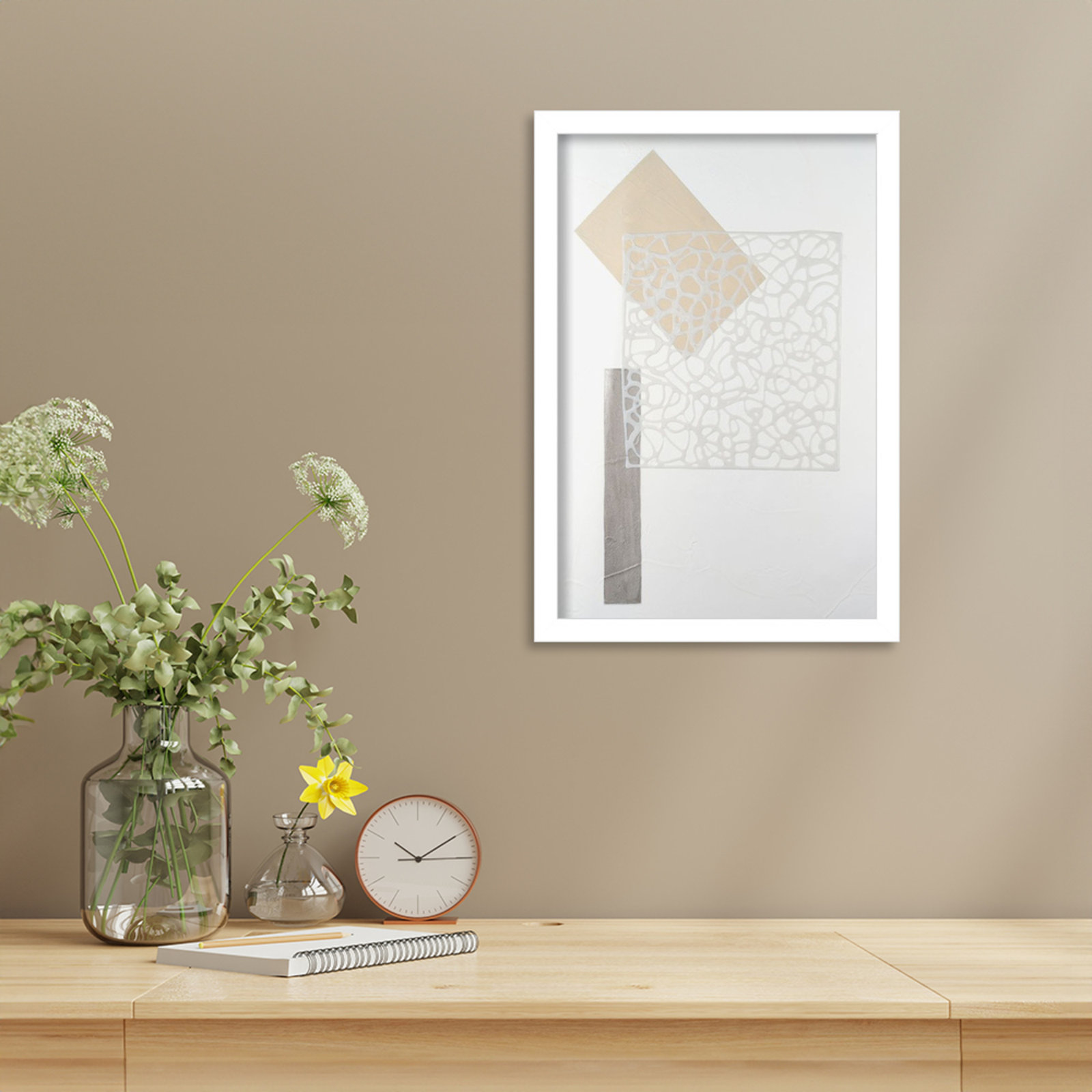 Nooks and Crannies No. 3 Print, 17" H x 12" W, White