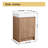 Ariadny 24'' Single Sink Freestanding Bathroom Vanity, Floor Standing Vanity With 2 Doors and White Resin Basin Sink Top