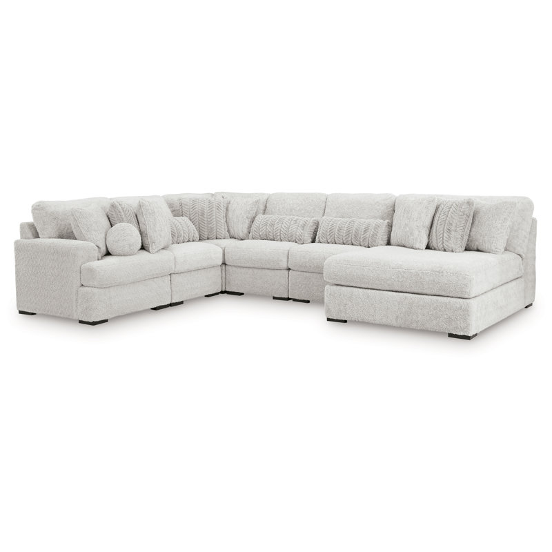 Canapé modulaire 6 pièces avec méridienne Cuddle, Orienté à droite