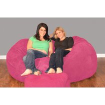 Wayfair  Pink Tear Resistant Bean Bag Chairs You'll Love in 2024