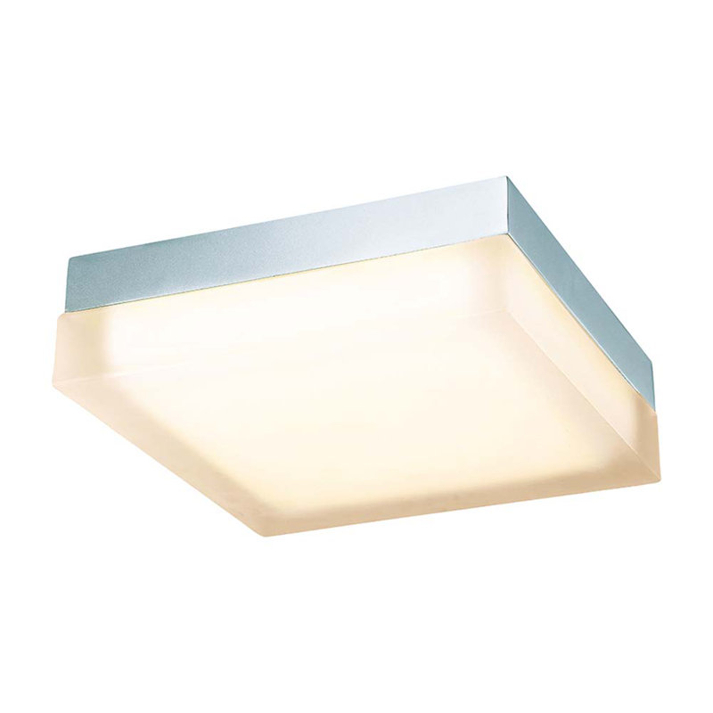 Plafonnier encastré Venuti, Nickel brossé, H 2,63 po x l 12 po x P 12 po, 2700 K