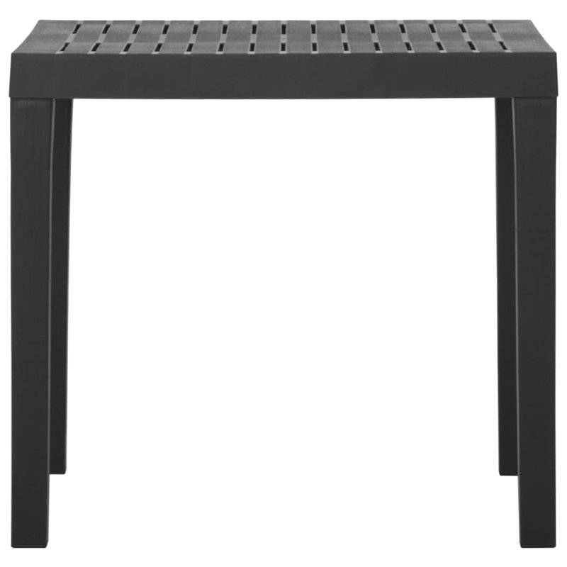 Adiah Plastic Coffee Table, Black, 31.1"X25.6"X28.3"