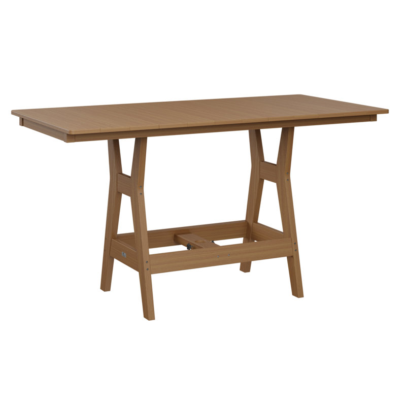 Table de salle à manger rectangulaire en teck naturel 66 po Tierney, Teck naturel