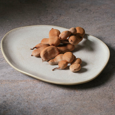 Assiette plate en grès de 12,2 po Latte Commercial