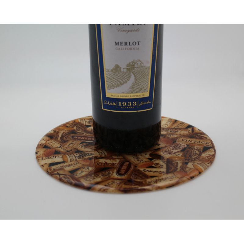 Silicone Round 1 Piece Trivet, 0.25" H x 7.625" W x 7.625" D