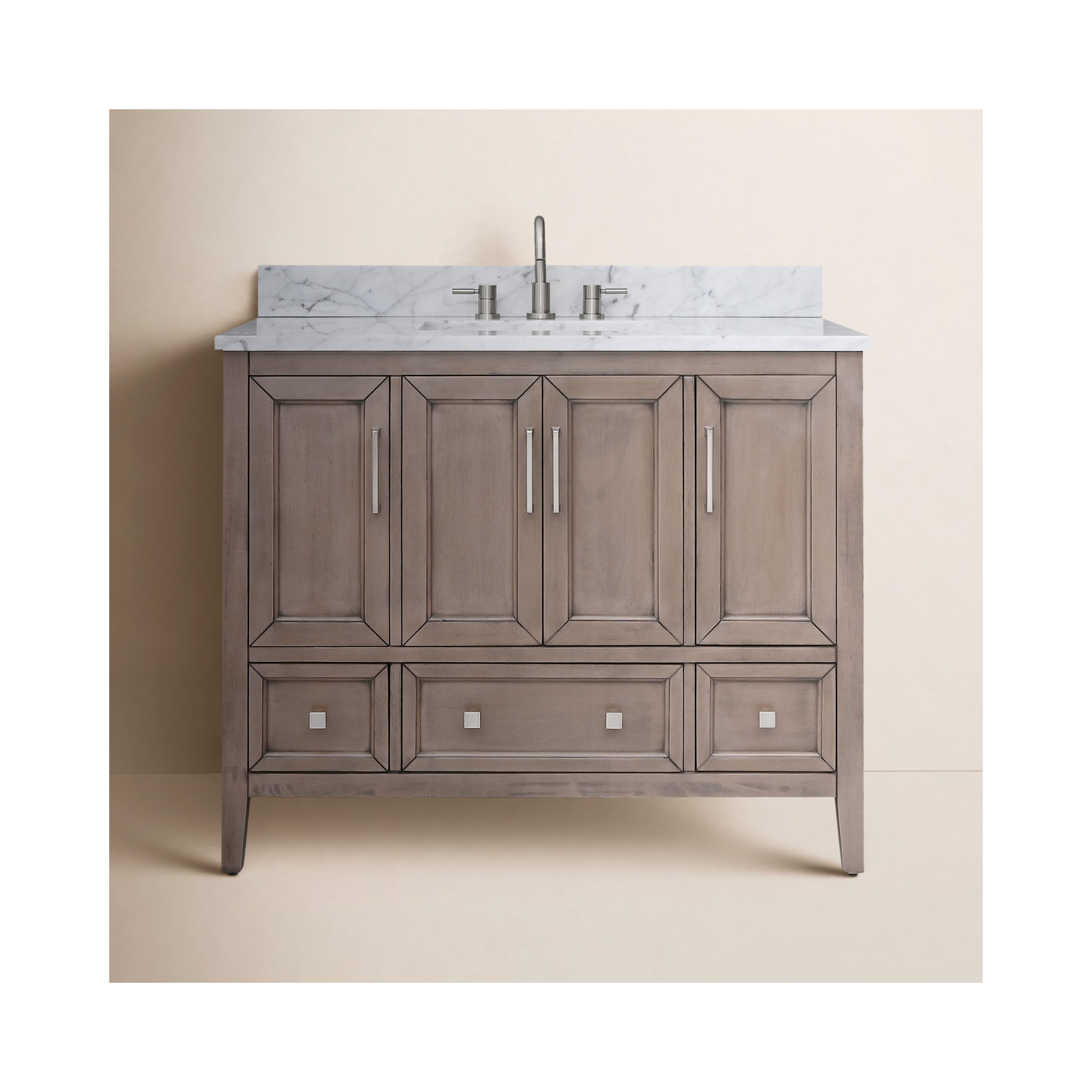 Murrieta 43'' Single Bathroom Vanity, Gray Oak