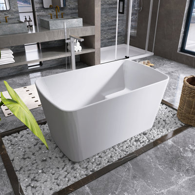 49'' x 27.95'' Soaking Acrylic Bathtub