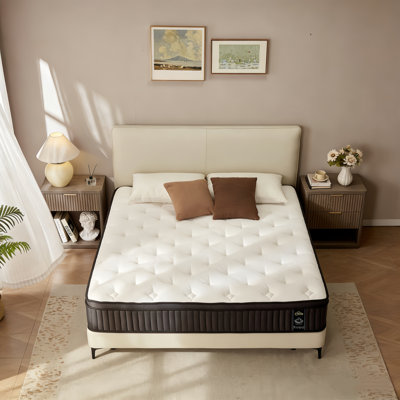 10" Medium Firm Hybrid Mattress, Full Size Mattress, Zoned Pocket Springs, Back Support Pressure Relief, CertiPUR-US, OEKO-TEX, SGS Certified