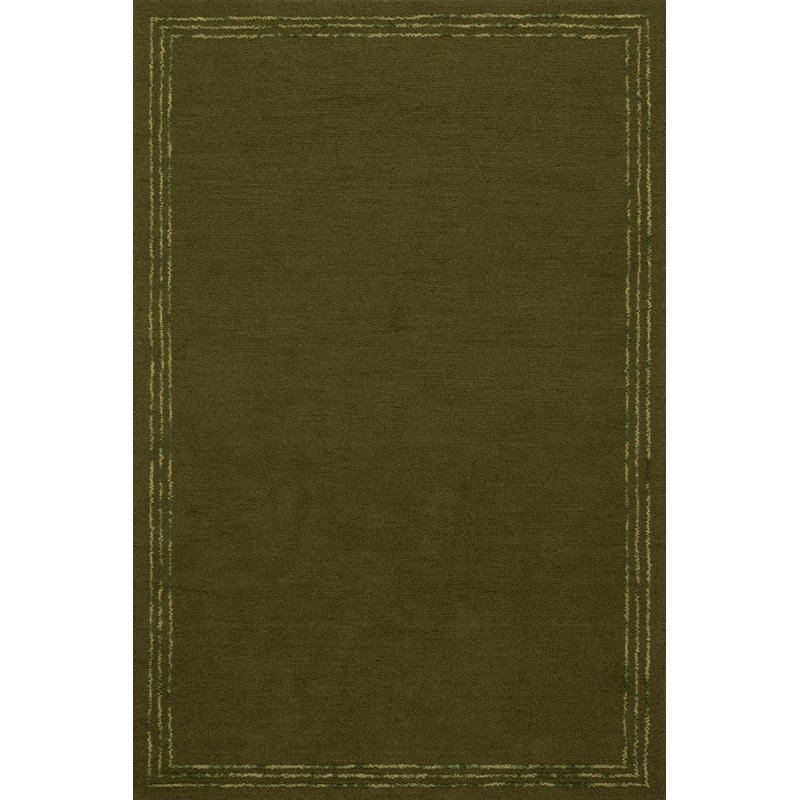 Juliette Roan Bordered Wool Rug, Rectangle 6' x 9'