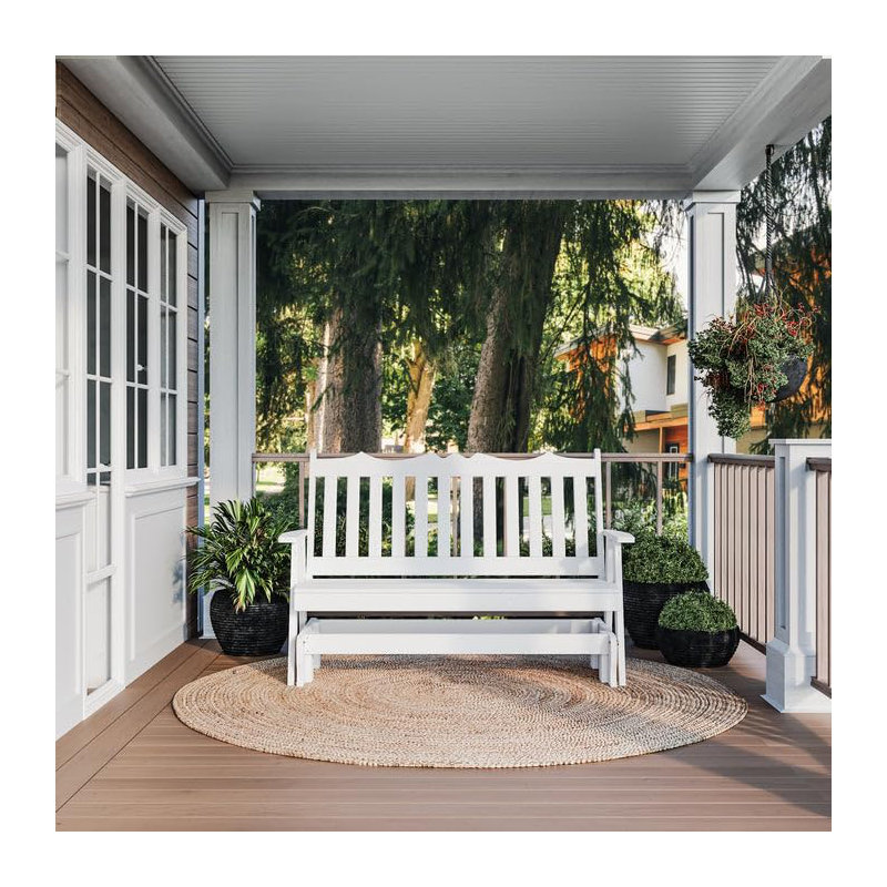 5 Foot York Porch Glider, Cedar Stain