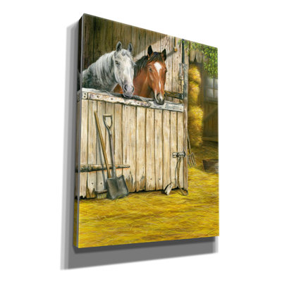 'Friends' by Janet Pidoux, Canvas Wall Art