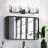 4-light matte black dimmable white glass iron wall lamp-768597642