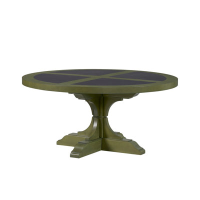 Round Hickory Cocktail Table - Pistaschio