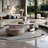 Modern microcrystalline stone coffee table