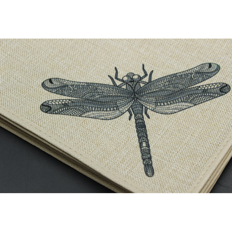 Hemp Dragonfly Rectangular Placemat (Set Of 6)