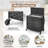Rolling Laundry Hamper with Handles-472003968