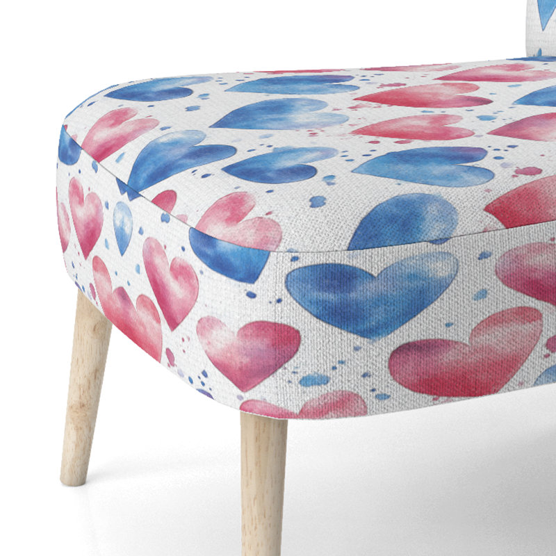 Chaise rembourrée For Teenagers Love, Chaise d'appoint sans accoudoirs