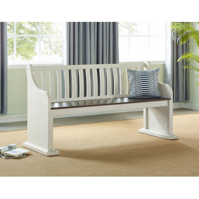 Joanna - Bench With Back - White