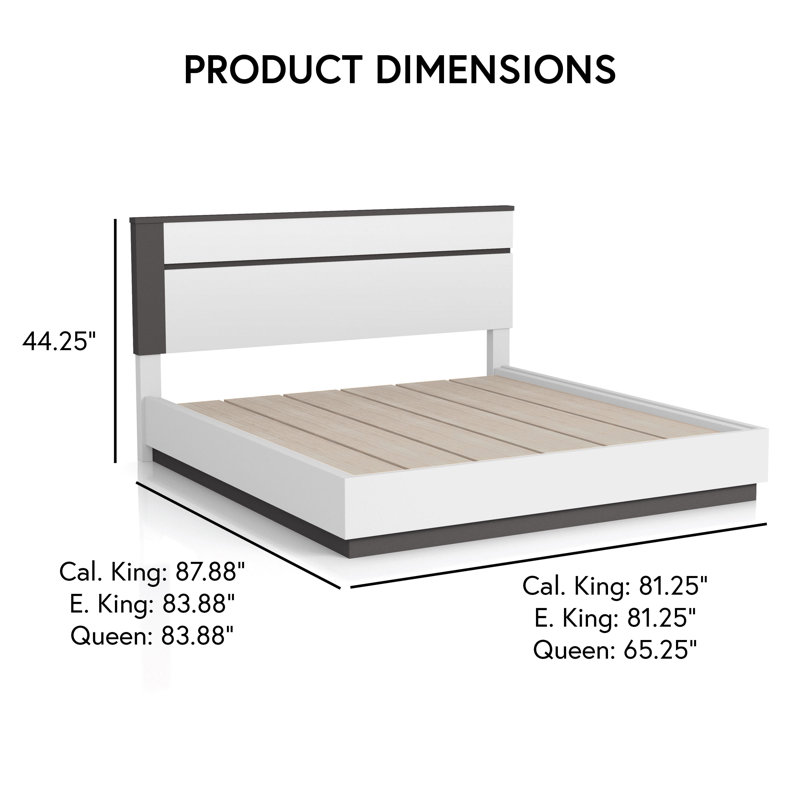 Carilla Wood 6-Piece Bedroom Set, Queen, 6 Pcs: Bed, 2 Nightstands, Dresser, Chest, Mirror