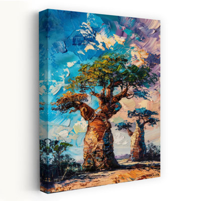 Spiritual Trees Abstract Contemporary Wall Art Print