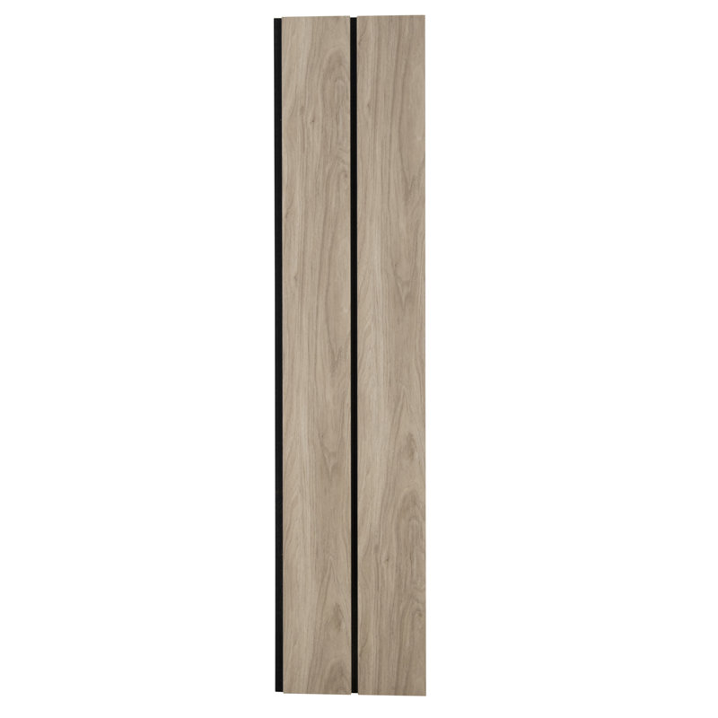 Panneaux muraux modernes en bois de 94 po x L 11,25 po avec lattes de 5 po de largeur - Panneaux décoratifs insonorisants et écologiques